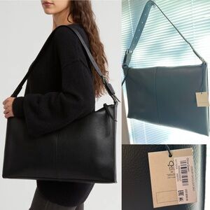 Allsaints Edbury Olive Green Leather Shoulder Bag NWT